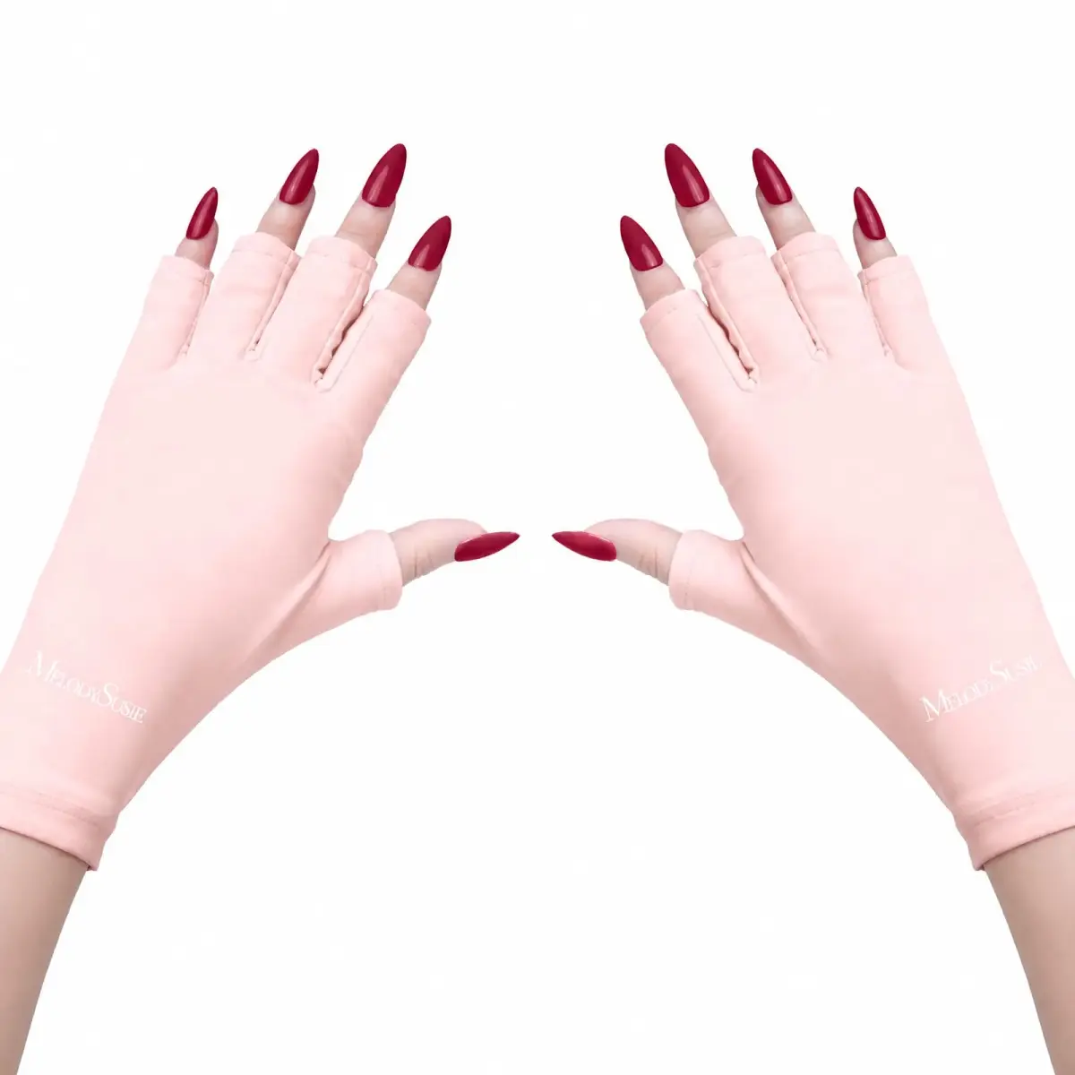 MelodySusie Fingerless UV Protection Gloves for Gel Manicure | UPF 50+ Blocks 99% UV Rays - main product image