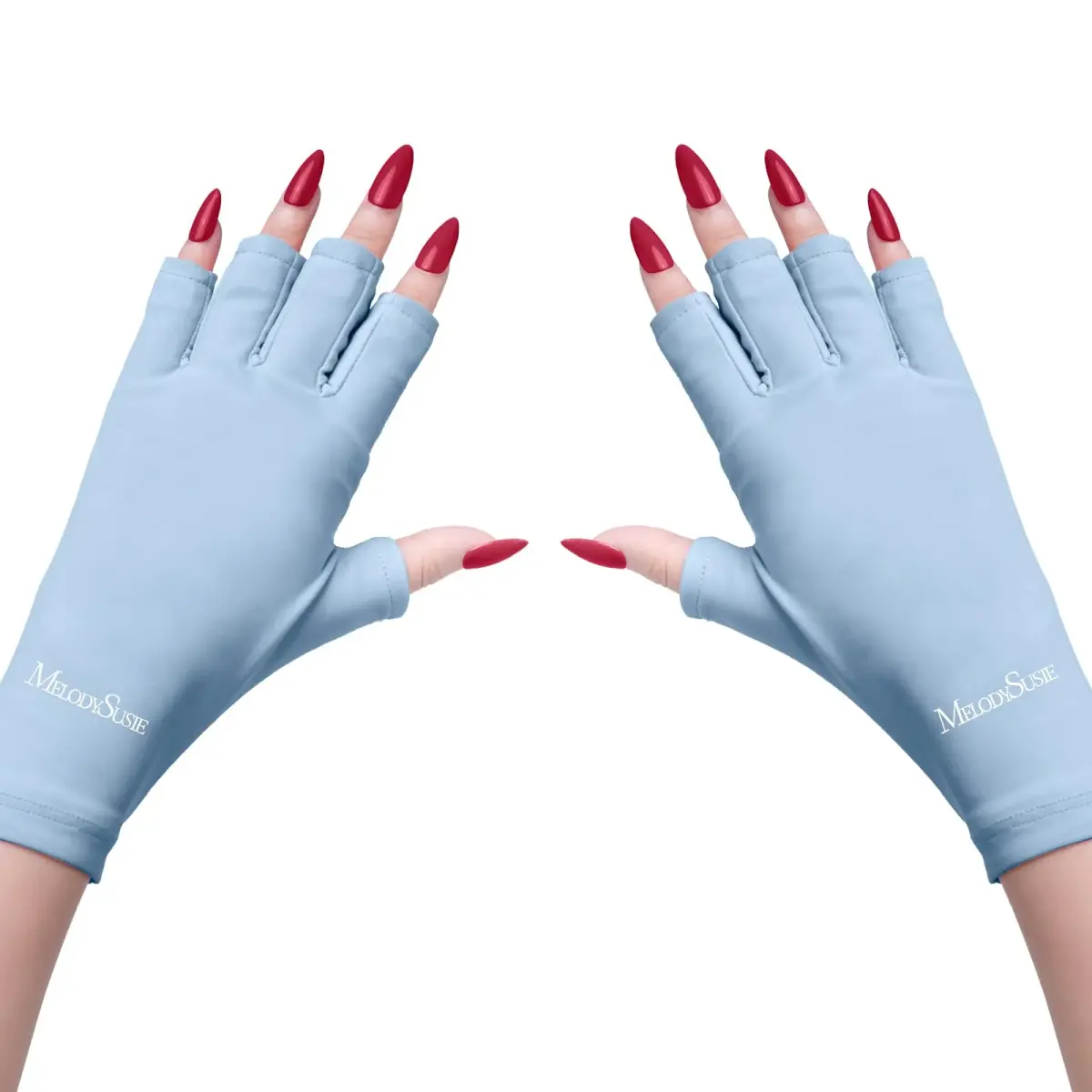 MelodySusie Fingerless UV Protection Gloves for Gel Manicure | UPF 50+ Blocks 99% UV Rays - main product image