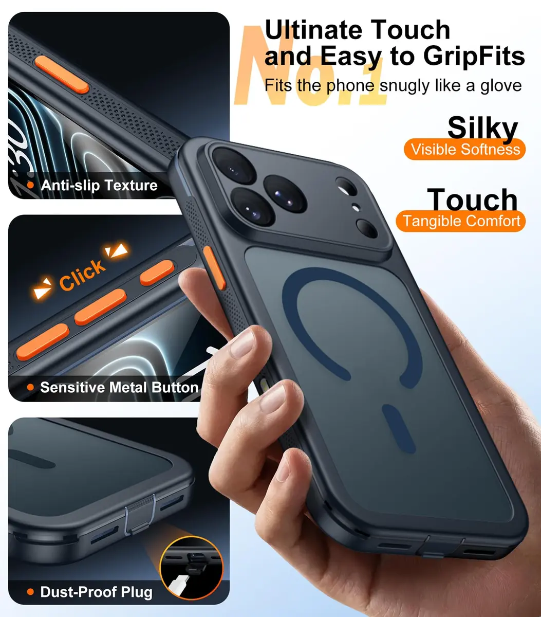 Red2Fire iPhone 17 Pro Case with Built-in Screen & Camera Protector | Military Grade Drop Proof - view 7