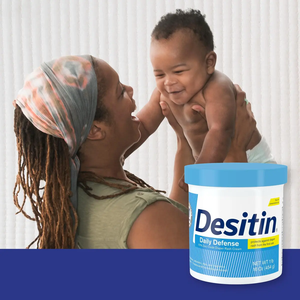 Desitin Daily Defense Baby Diaper Rash Cream with 13% Zinc Oxide, Hypoallergenic, Dye, Phthalate- & Paraben-Free, 16 oz (Pack of 12) | Treats, Relieves & Prevents Diaper Rash - view 6