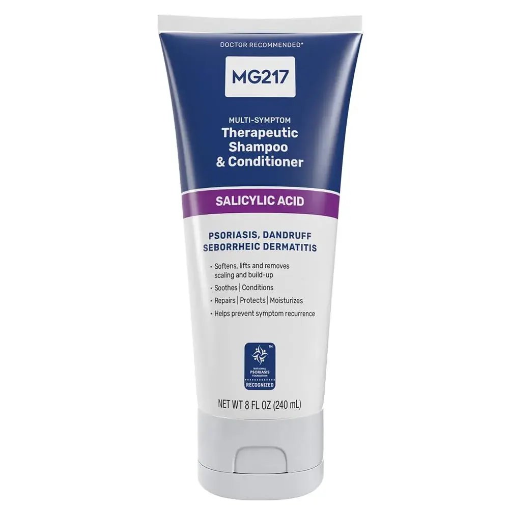 MG217 Psoriasis Shampoo and Conditioner 8 fl oz Tube | Therapeutic Scalp Treatment - main product image