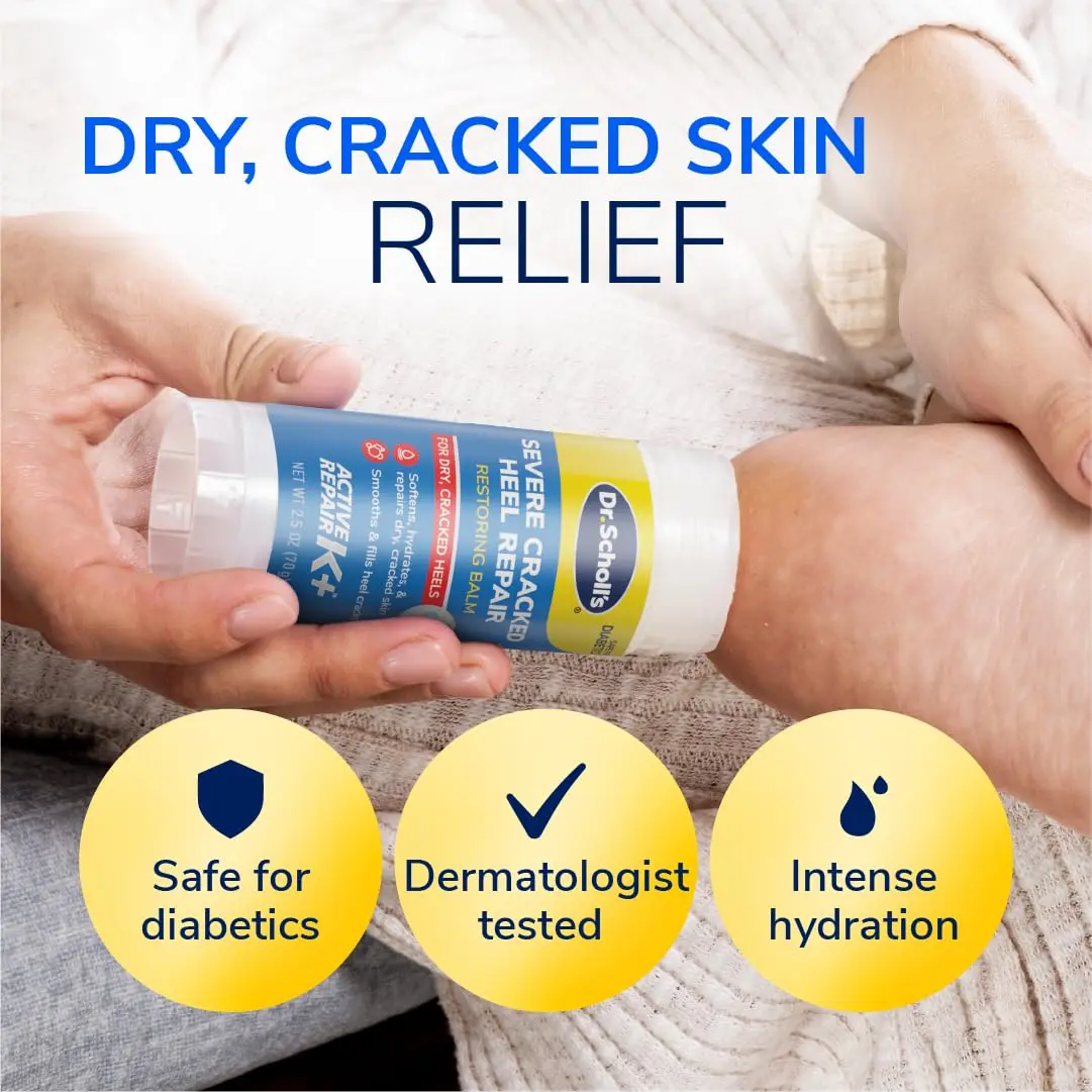 Dr. Scholl's Severe Cracked Heel Repair Balm with 25% Urea for Dry, Cracked Feet | Moisturizes & Heals - view 4