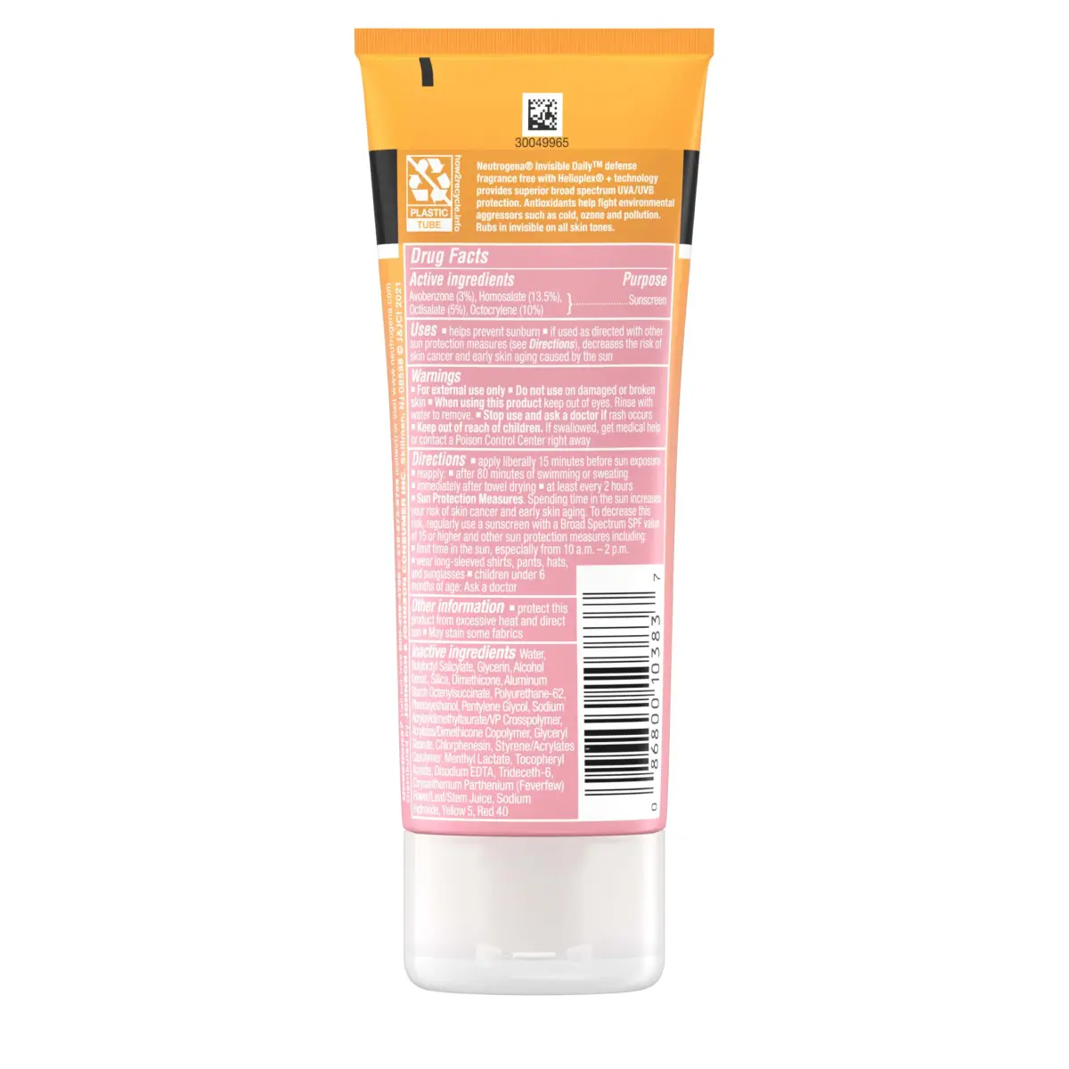 Neutrogena Invisible Daily Defense Sunscreen Lotion SPF 60+ 106ml (3.0 fl. oz) | Broad Spectrum UVA/UVB Protection - view 9