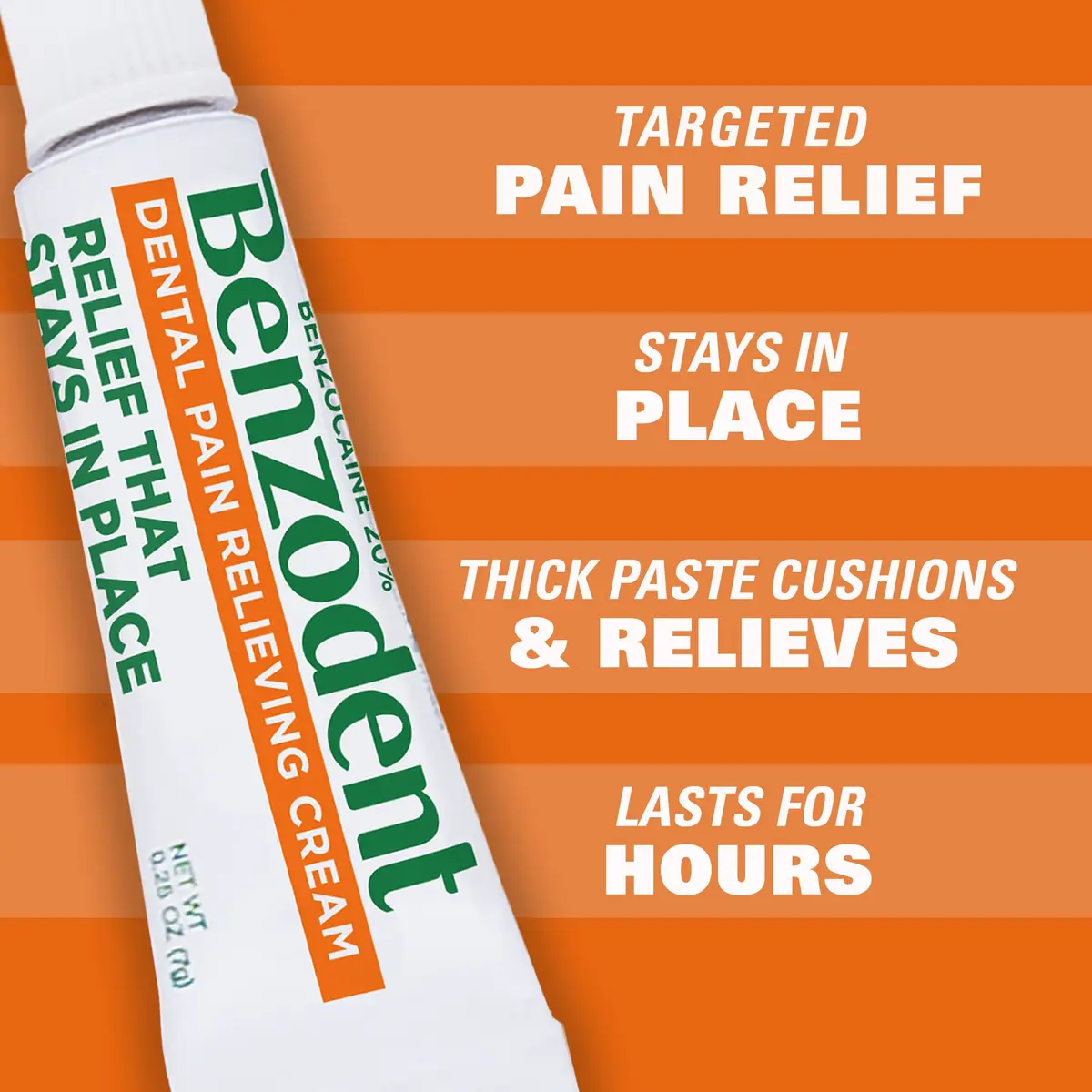 Benzodent Maximum Strength Dental and Oral Pain Cream 1oz Pack of 12 | Long Lasting Topical Anesthetic for Dentures & Mouth Sores - view 4