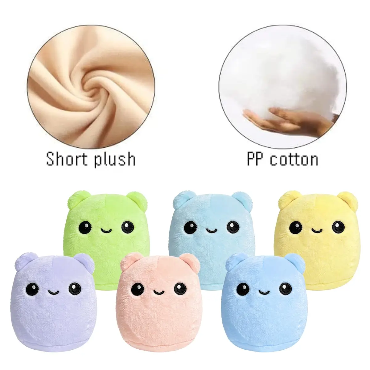 RLXGCZ Cute Mini Plush Toys Set (6 Pieces, 8cm) | ASTM-Tested Educational Toy Figures - view 4