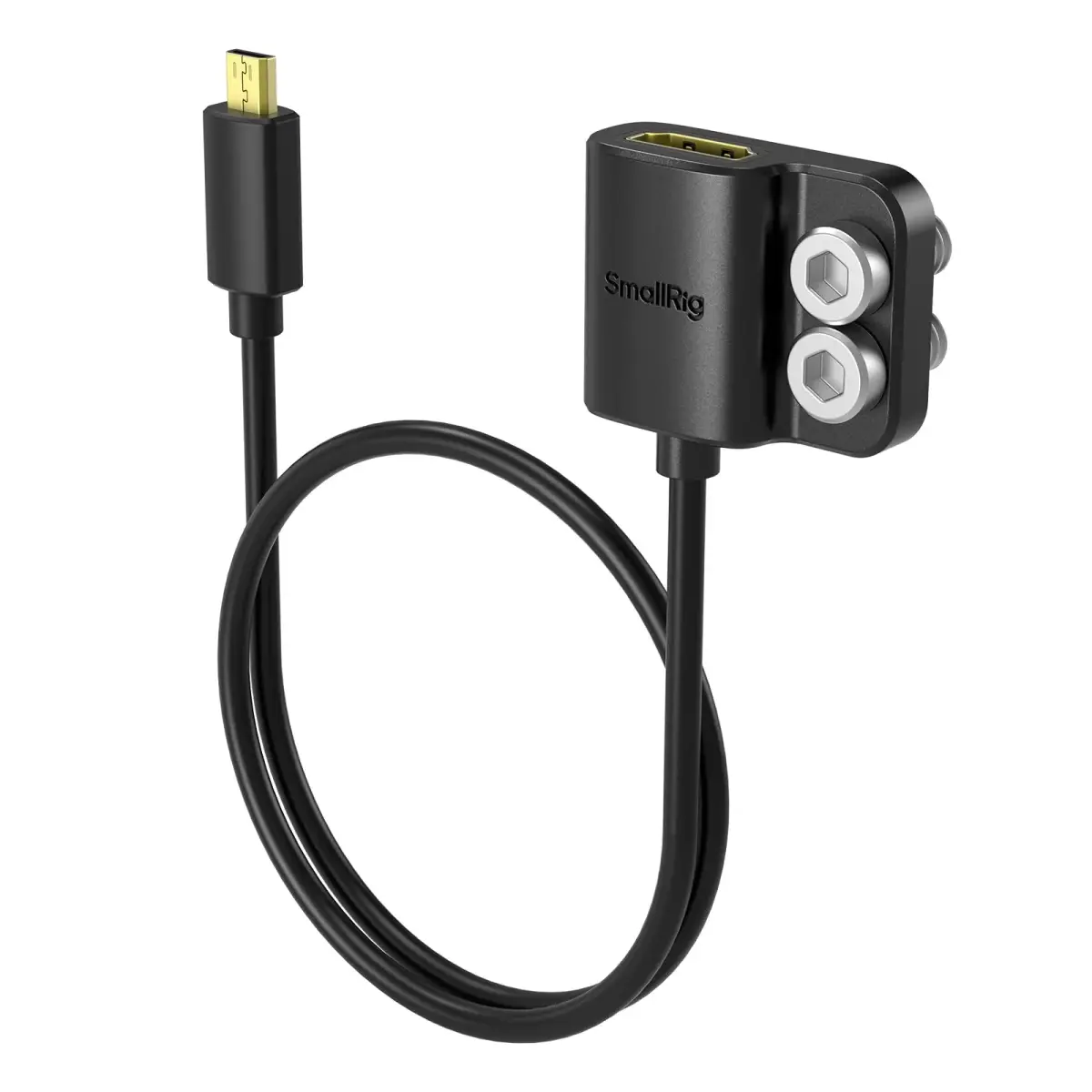 SMALLRIG Ultra-Slim Micro HDMI to HDMI Adapter Cable 350.5mm (13.8") | 4K 60Hz Video Output - main product image