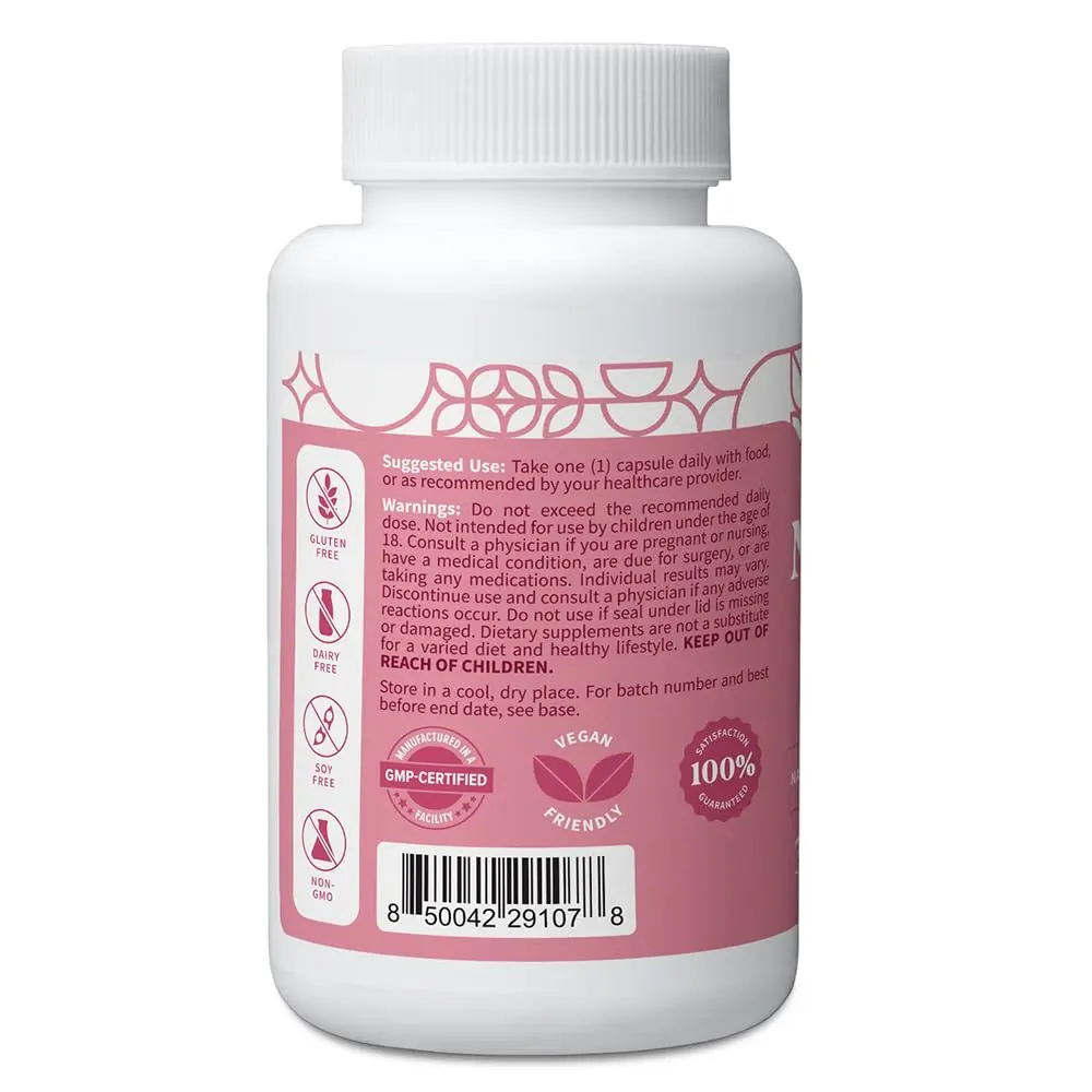 Pattern Wellness Menopause Complex Supplement – 60 Vegan Capsules | Herbal Support for Women’s Balance & Hormone Health - view 2