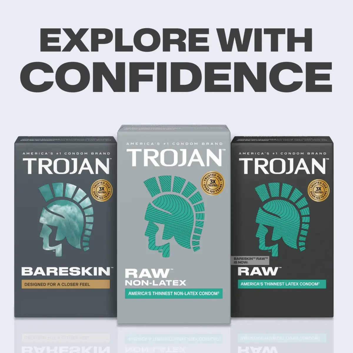 TROJAN Raw Non-Latex Lubricated Thin Condoms for Men, 20 Count (Pack of 2) | America’s Thinnest Latex-Free Condoms - view 8