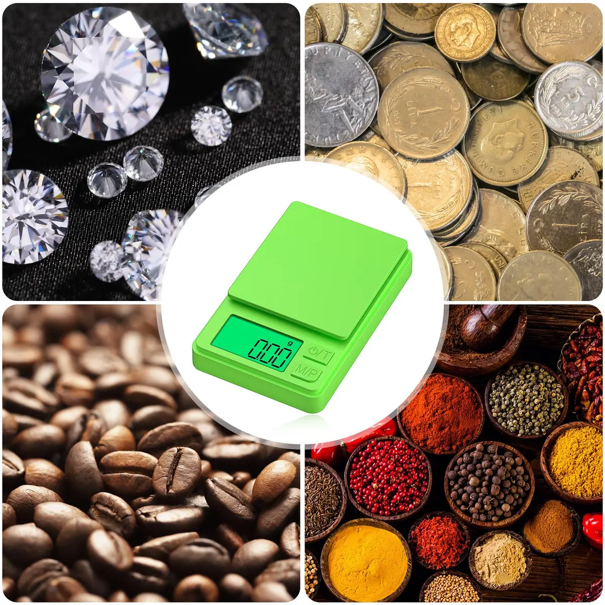 Diyife 1000g x 0.01g Precision Gram Scale | Portable Digital Kitchen & Jewelry Scale - view 7