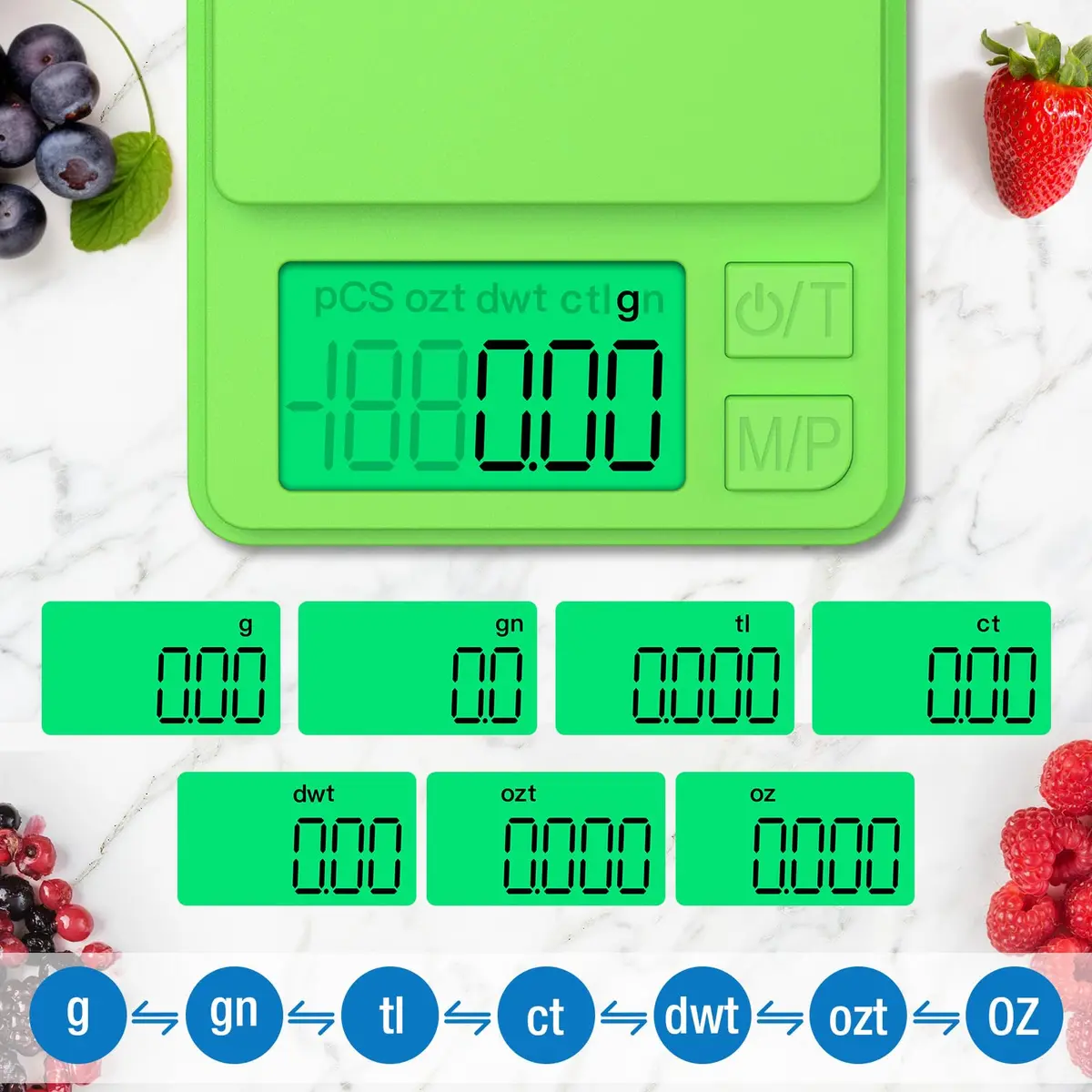 Diyife 1000g x 0.01g Precision Gram Scale | Portable Digital Kitchen & Jewelry Scale - view 4
