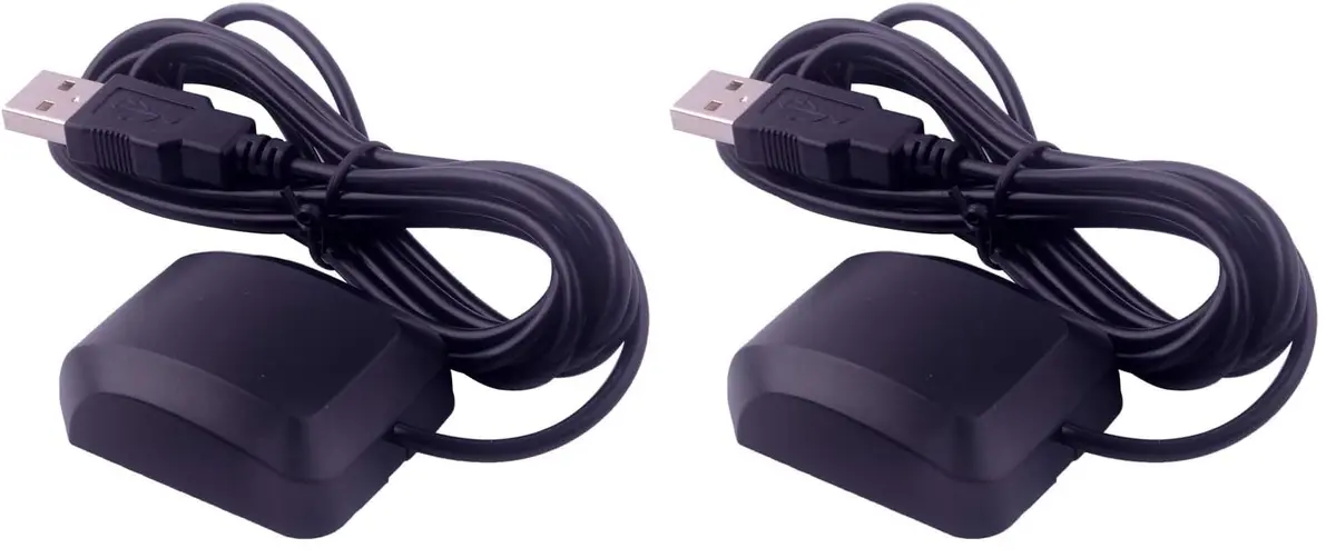 Geekstory VK-162 G-Mouse USB GPS Receiver Dongle with External Antenna for Raspberry Pi & Windows/Linux - 2 Pack | 50-Channel Navigation Module - main product image