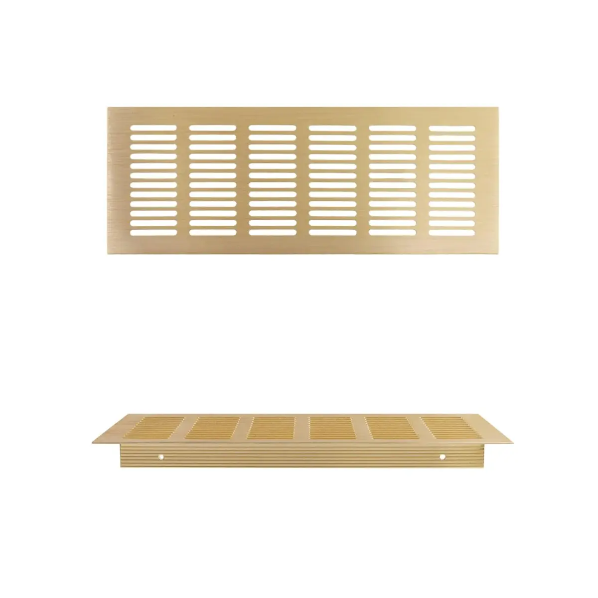 Geesatis Gold Air Vent Cover 9.8 x 4 Inch | Rust-Proof Aluminum Alloy for Cabinets & Closets - view 3