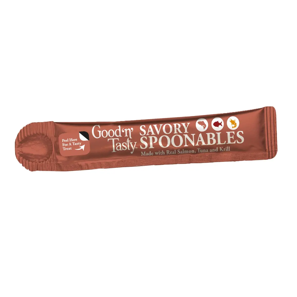 Good ‘N’ Tasty Savory Spoonables with Salmon, Tuna & Krill | Triple Flavor Wet Treats for Cats - view 6