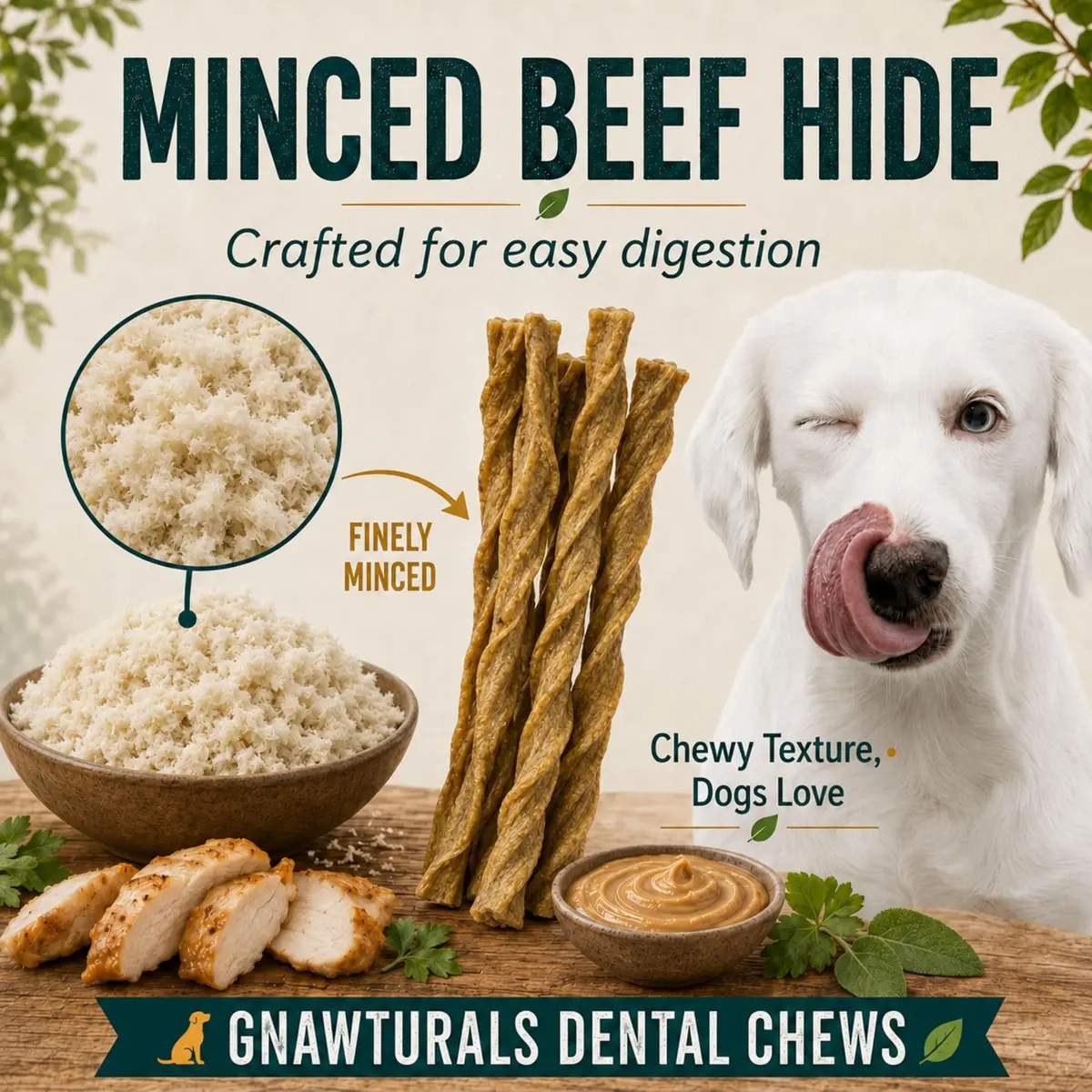 Gnawturals Dental Chews Twisted Sticks 16 Count | Supports Healthy Teeth & Fights Plaque for Small Dogs - view 3
