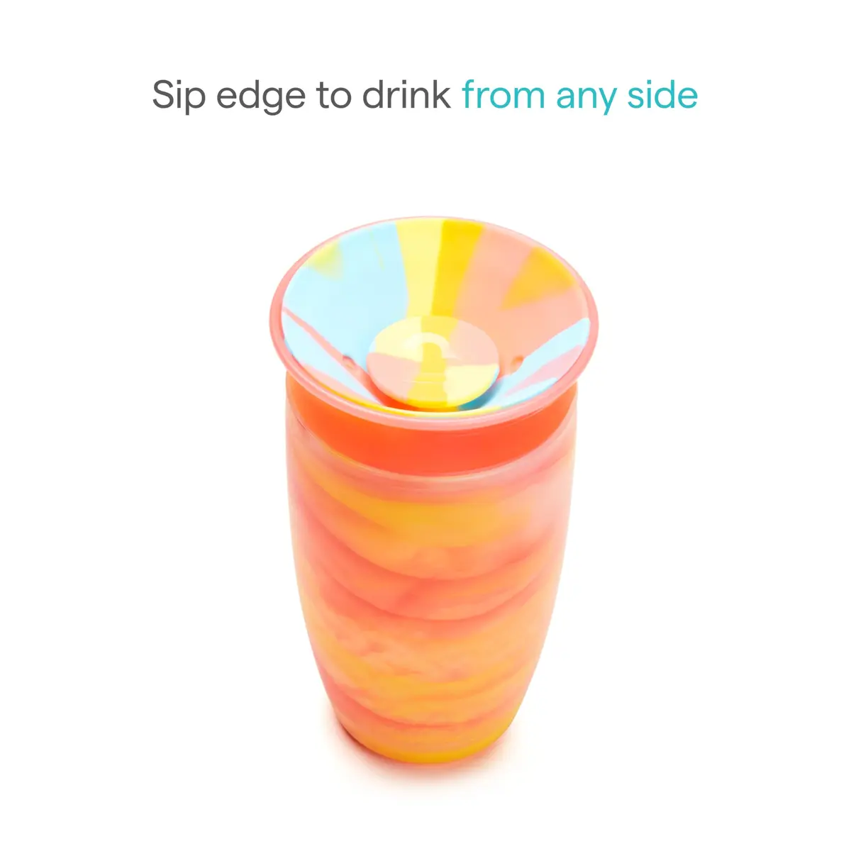 Munchkin Miracle 360 Tropical Swirl Sippy Cup 296ml (10 Ounce) | Spill-Proof Toddler Cup for Ages 12+ Months - view 3