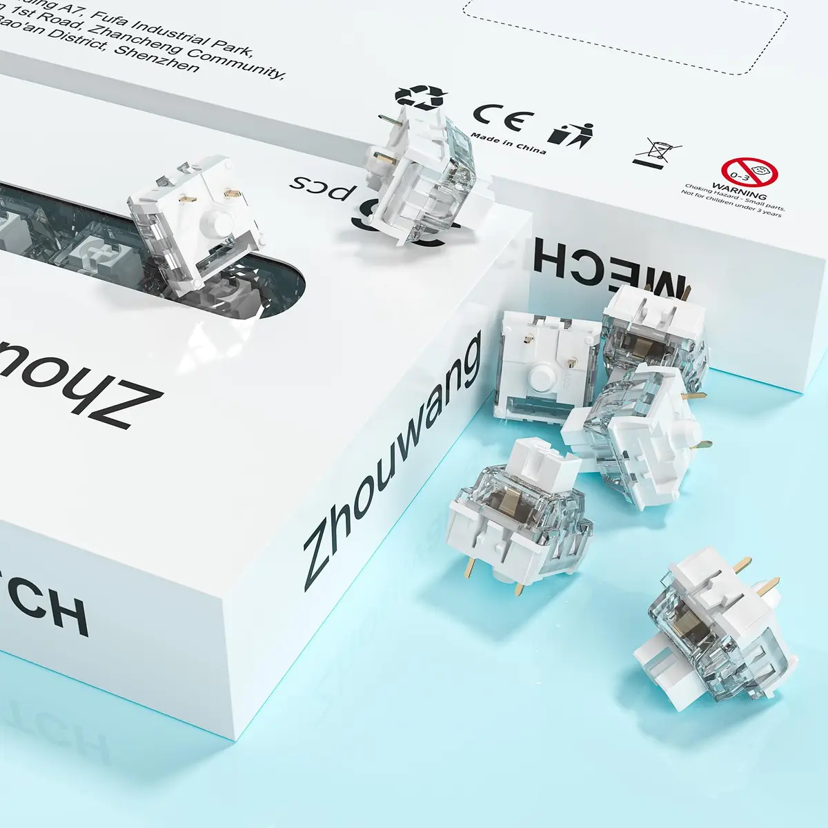 Mciepny Zhouwang 30pcs Keyboard Switches | Clicky, Durable, Compatible with Most Keycaps - view 7