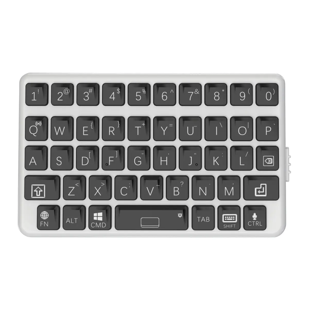 EXknight Mini Bluetooth Keyboard - Retro Clicky Style, White & Black | Portable Wireless Keyboard for Phone, iPad, Tablet, Laptop - main product image