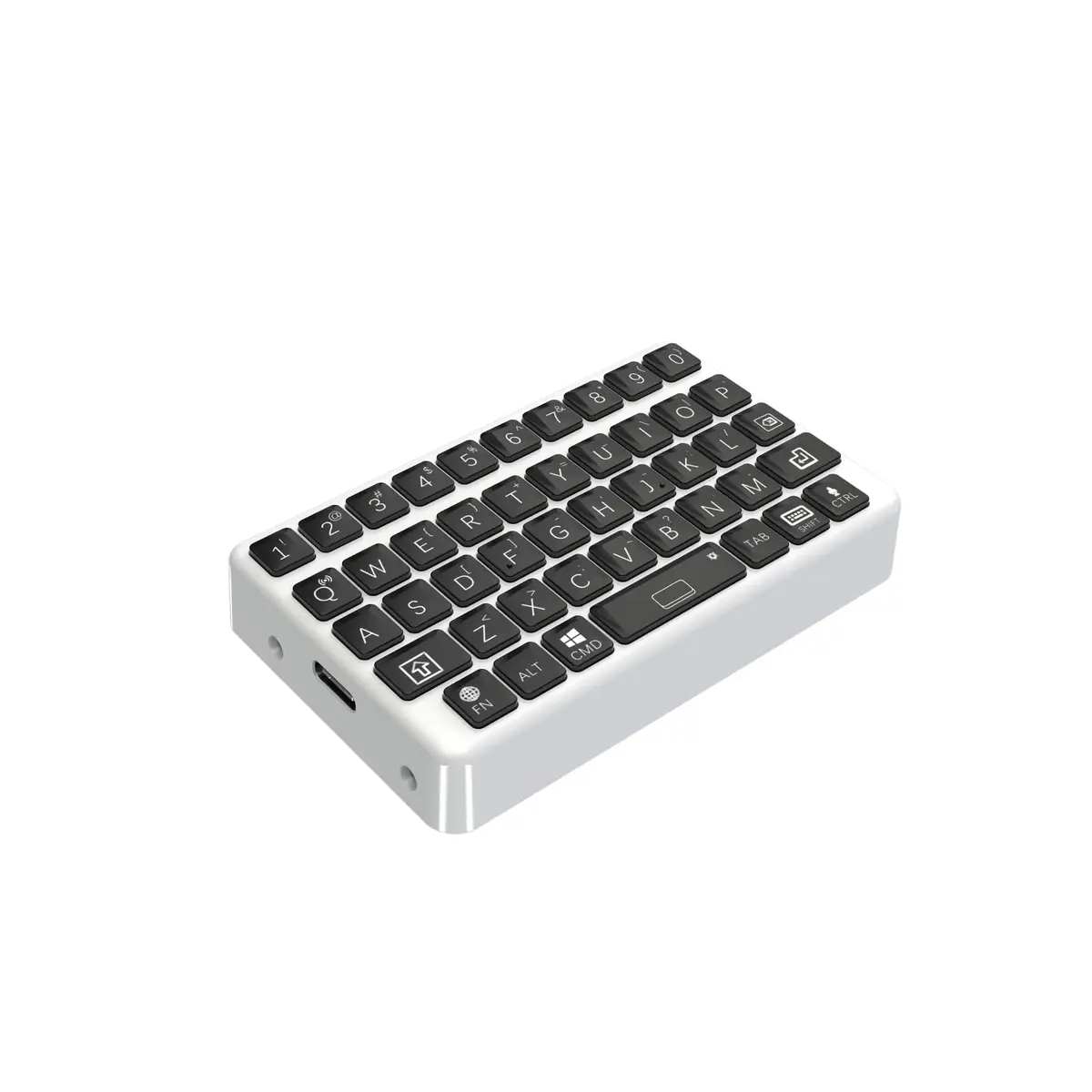 EXknight Mini Bluetooth Keyboard - Retro Clicky Style, White & Black | Portable Wireless Keyboard for Phone, iPad, Tablet, Laptop - view 4