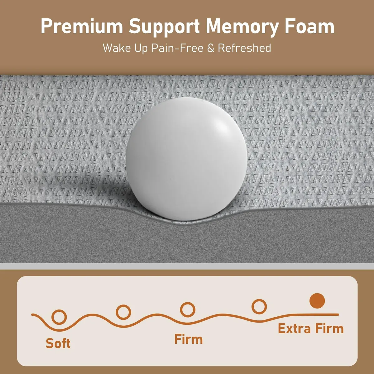 DP DAXPOO Firm Mattress Topper Twin 3-Inch | High Density Bamboo Foam for Back Pain Relief - view 5