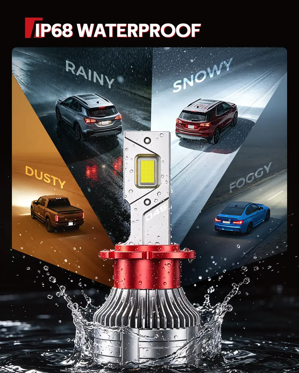 Torchbeam D4S HID Xenon Headlight Bulbs 6000K Cool White 60000LM Pack of 2 | Plug-and-Play HID System for Cars - view 7