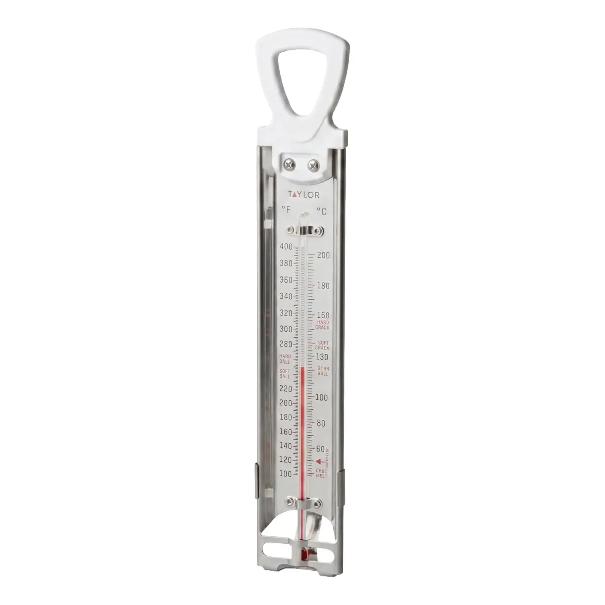 Taylor Stainless Steel Candy and Deep Fry Thermometer 12-Inch White | Analog Paddle for Frying, Sugar, Brewing - view 2