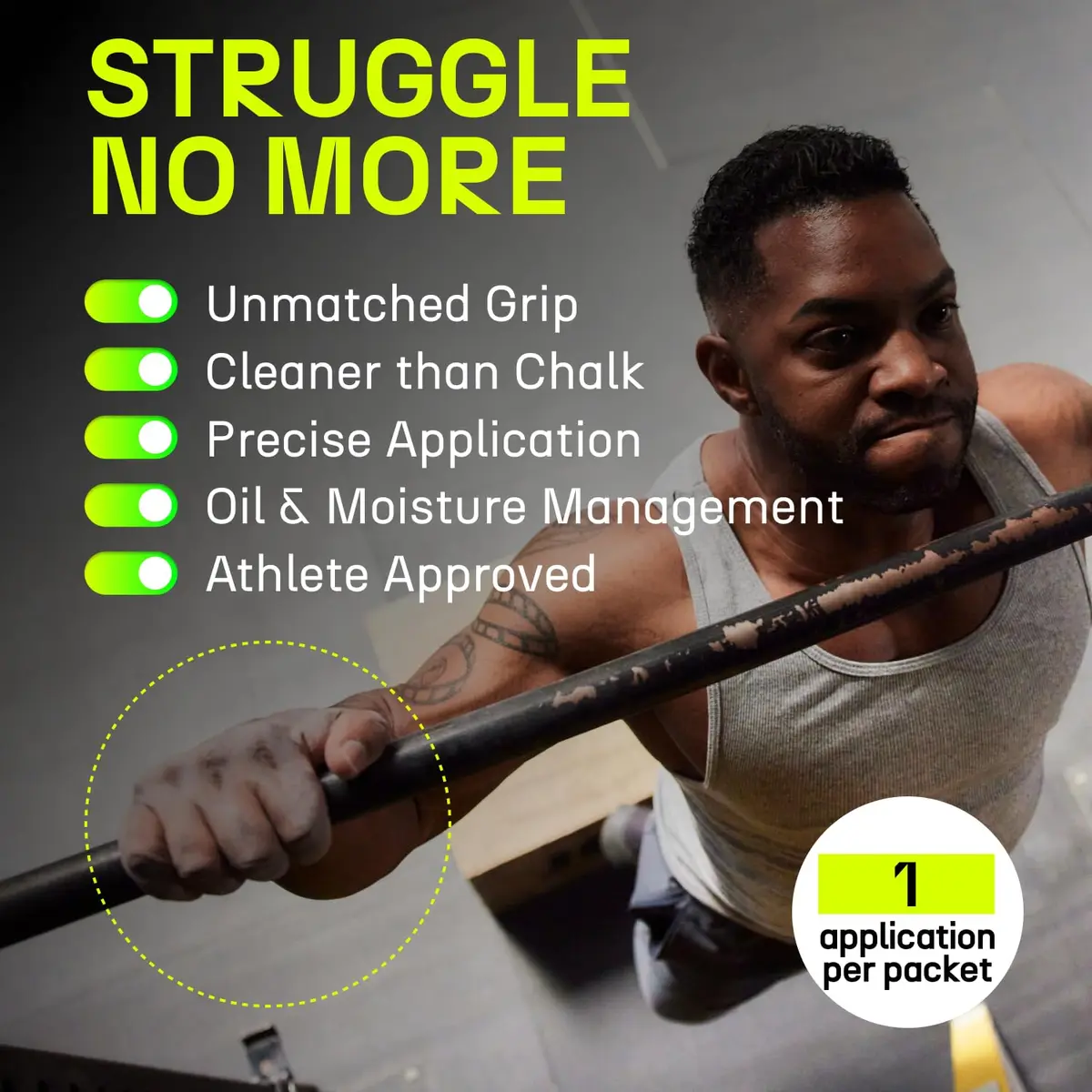 Chalkless Grip Enhancer 5 Pack | Mess-Free Liquid Chalk Alternative for Weightlifting, Yoga, Gaming, Climbing - view 4