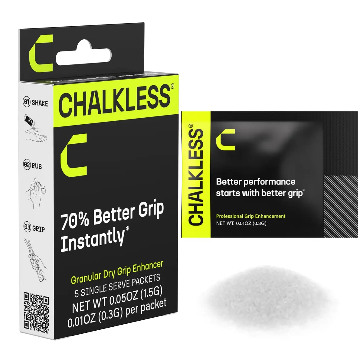 Chalkless Grip Enhancer 5 Pack | Mess-Free Liquid Chalk Alternative for Weightlifting, Yoga, Gaming, Climbing - main product image