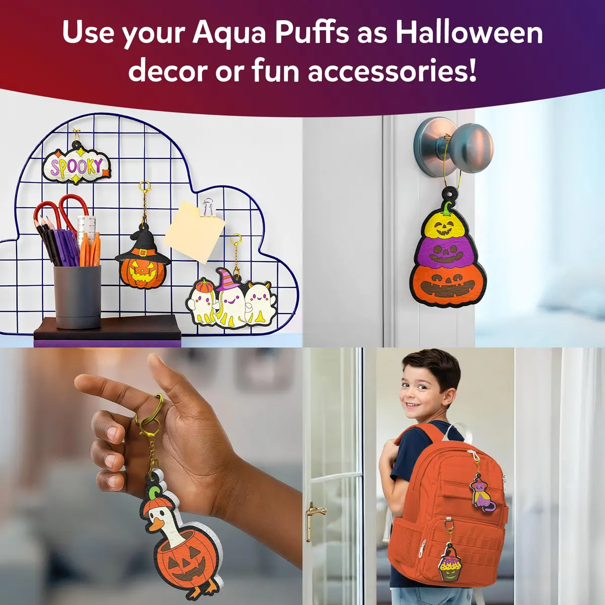 Skillmatics Halloween Aqua Puffs 3D Art Kit | Mess-Free Halloween Craft for Kids Ages 4-10 - view 6