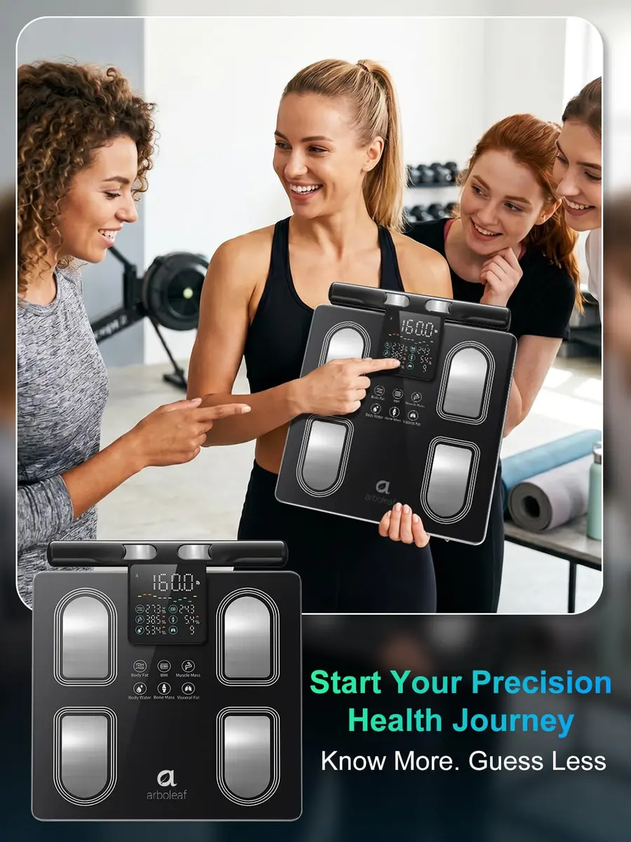 Arboleaf Body Fat Scale for Body Weight | 8-Electrode Body Composition, BMI, 400 lb Capacity - view 9