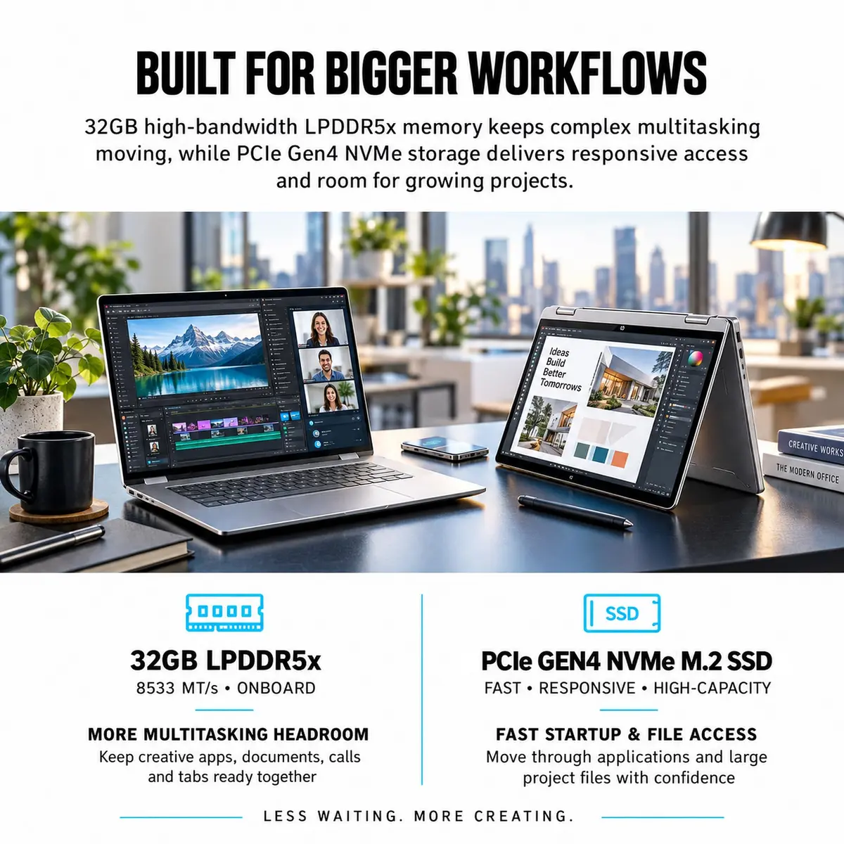 HP OmniBook 7 X Flip 16-inch 2-in-1 Laptop | 3K OLED, Intel Ultra 7, 32GB RAM, 2TB SSD - view 5
