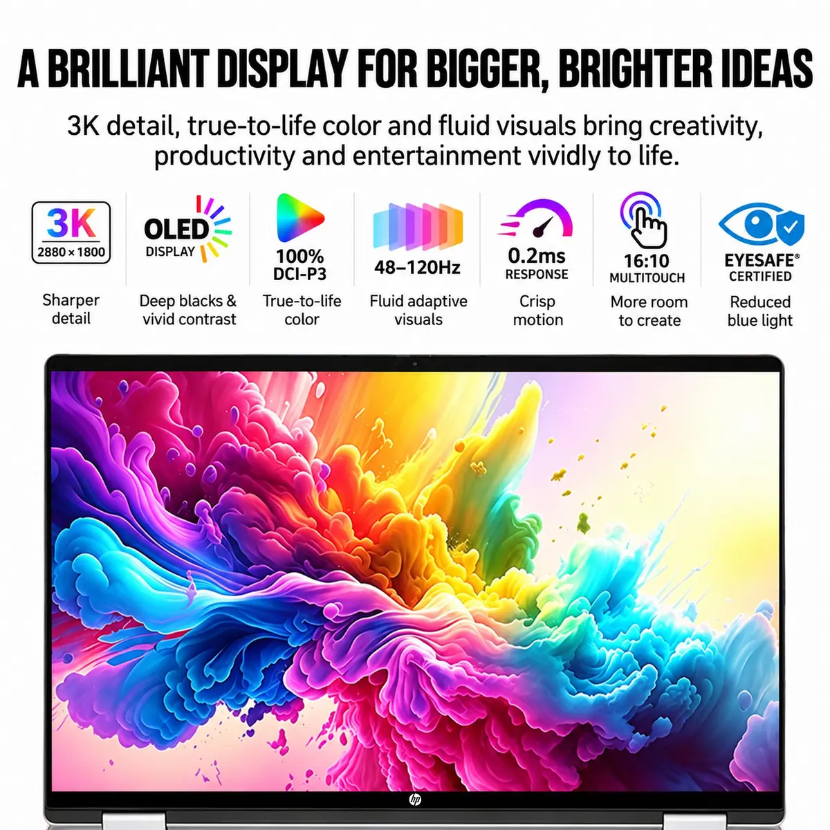 HP OmniBook 7 X Flip 16-inch 2-in-1 Laptop | 3K OLED, Intel Ultra 7, 32GB RAM, 2TB SSD - view 3