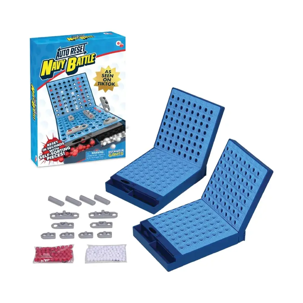 PlayMonster Navy Battle Board Game | 2-Player Strategy Game with Auto-Reset Feature - view 7