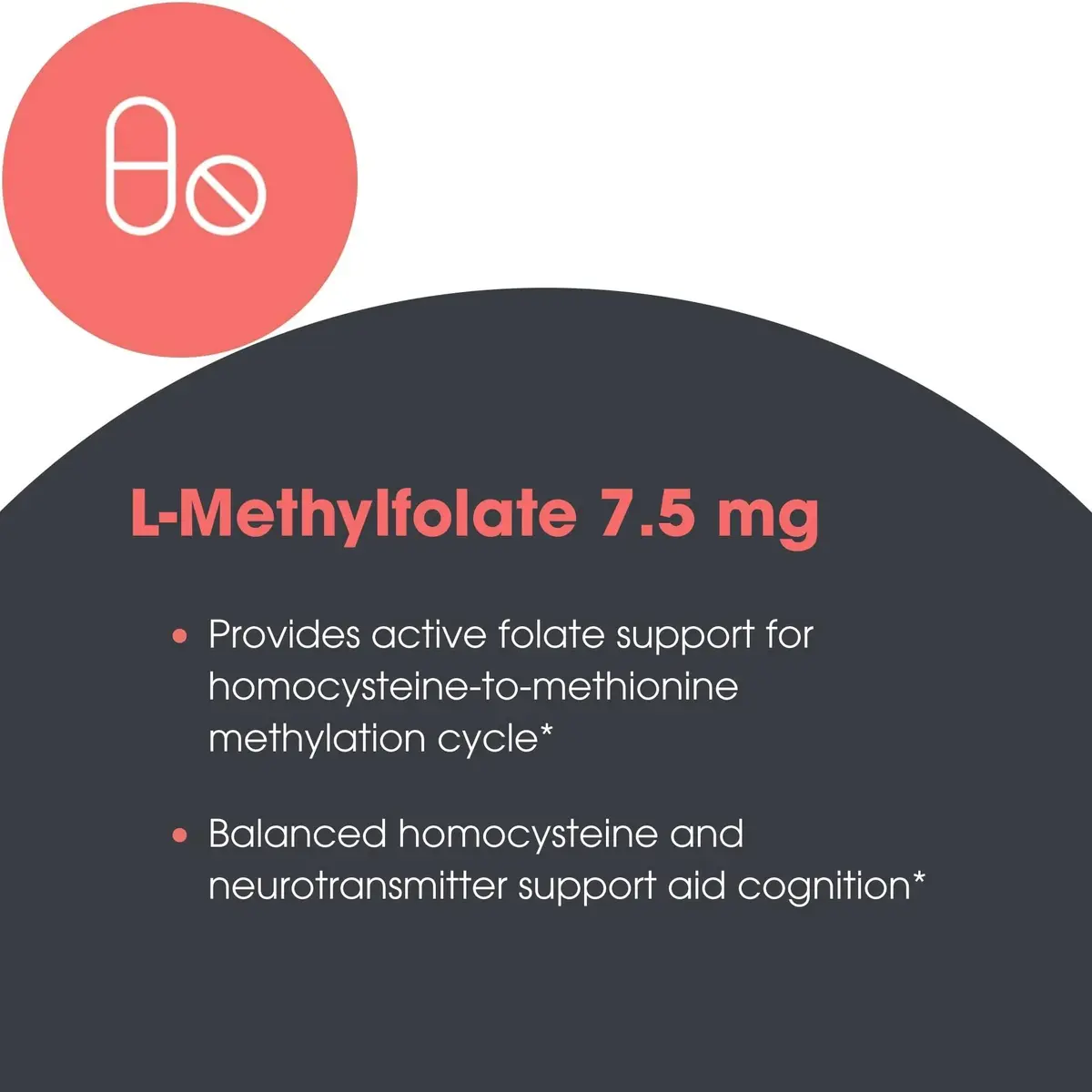 MethylPro L-Methylfolate 7.5 mg | Supports Brain, Focus, Calm | 30 Capsules (Pack of 2) - view 5
