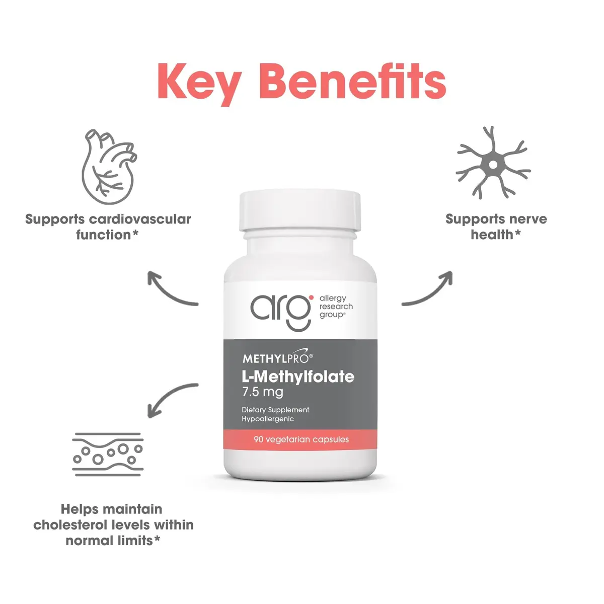 MethylPro L-Methylfolate 7.5 mg | Supports Brain, Focus, Calm | 30 Capsules (Pack of 2) - view 4
