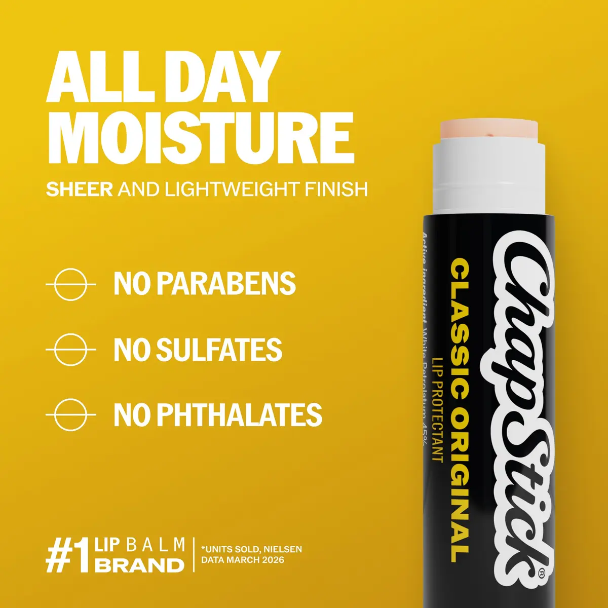 ChapStick Classic Original Lip Balm Stick 0.15 oz (4-Pack) | Clinically Proven Hydration & Protection - view 8
