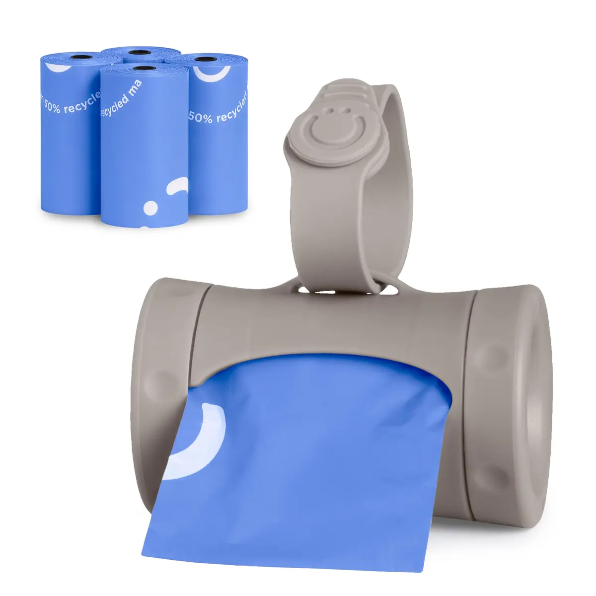 Ubbi Retractable Diaper Bag Dispenser with Lavender Scented Bags | Taupe, 1 Count (Pack of 1) - main product image
