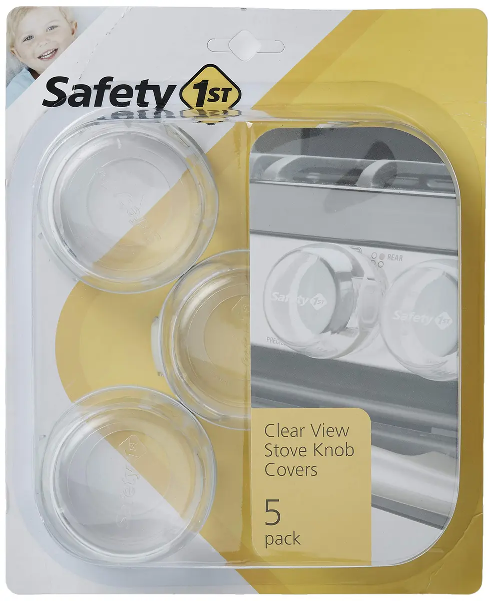 Safety 1st Clear View Stove Knob Covers (Set of 5) Pack of 12 | Child Proof Design for Gas & Electric Stoves - view 4