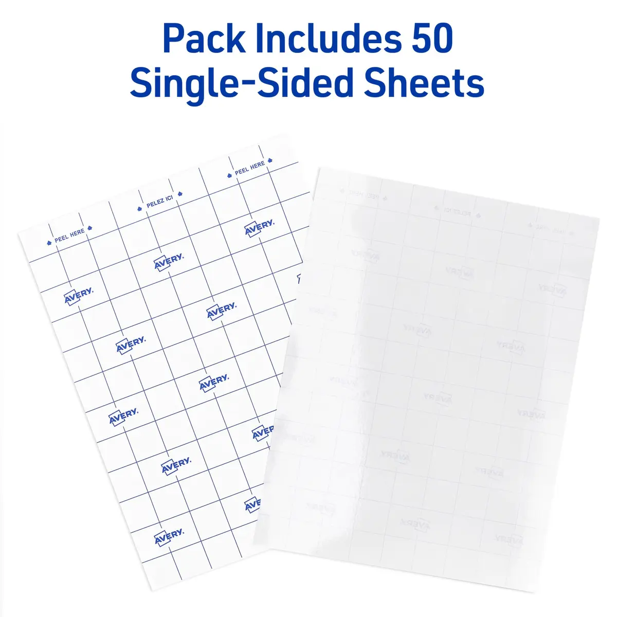 Avery Clear Laminating Sheets 9" x 12" Permanent Self-Adhesive 7600 Count (Pack of 10) | Protects Documents, Photos & Signs - view 2