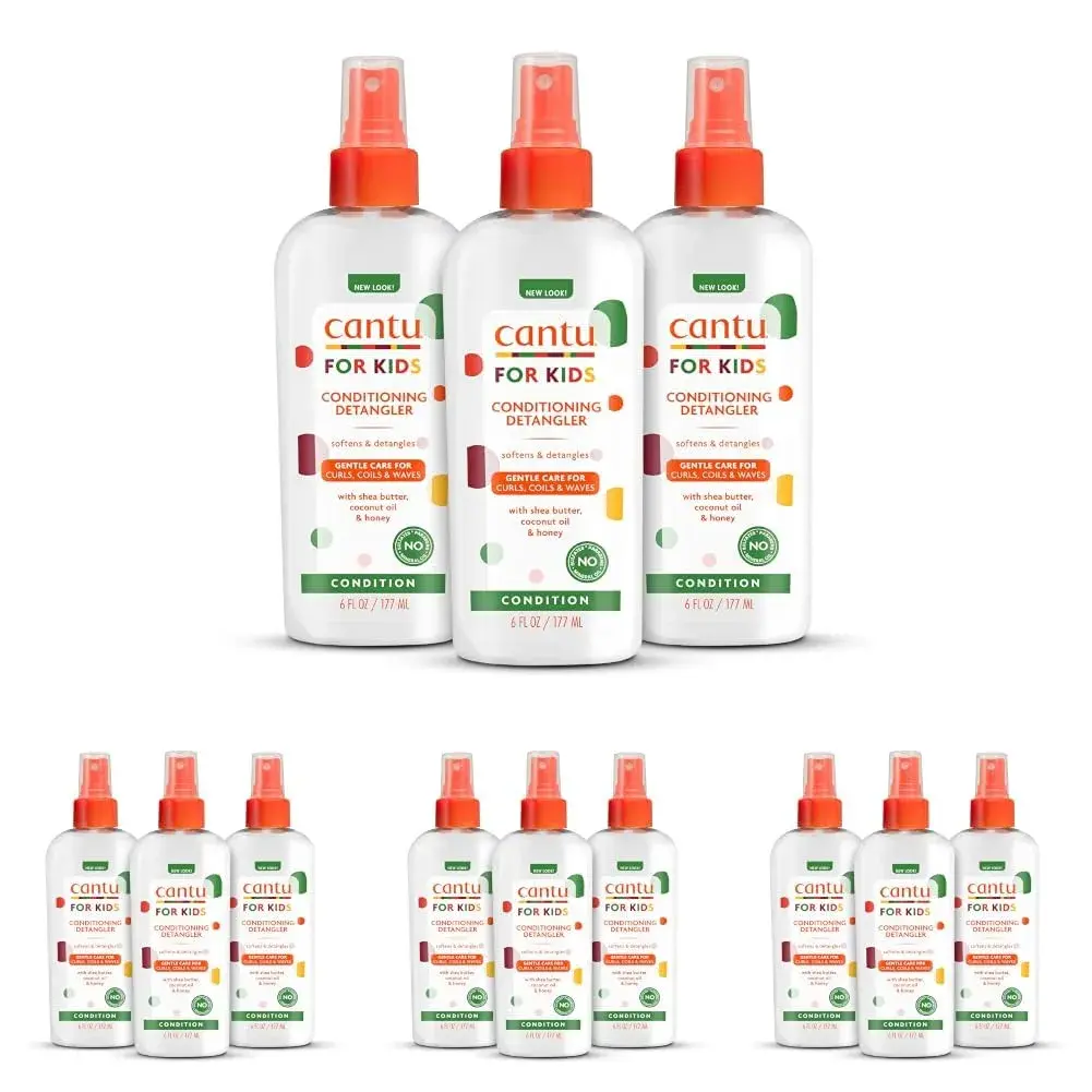 Cantu Care for Kids Conditioning Detangler Spray 177ml (6 fl oz) | Gentle Detangling for Delicate Curls - main product image