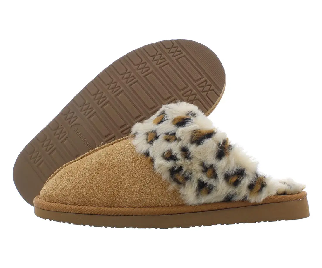 Minnetonka Joanna Womens Shoes Size 9 | Slip-On Comfort, Synthetic, Khaki Brown/Brown - main product image
