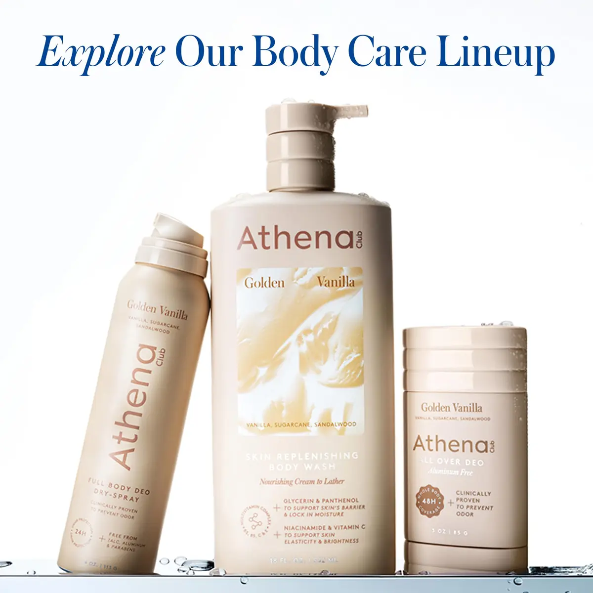 Athena Club Skin Replenishing Body Wash for Women | Sulfate-Free Nourishing Cleanser with Niacinamide, 18 fl oz (Pack of 2) - view 6