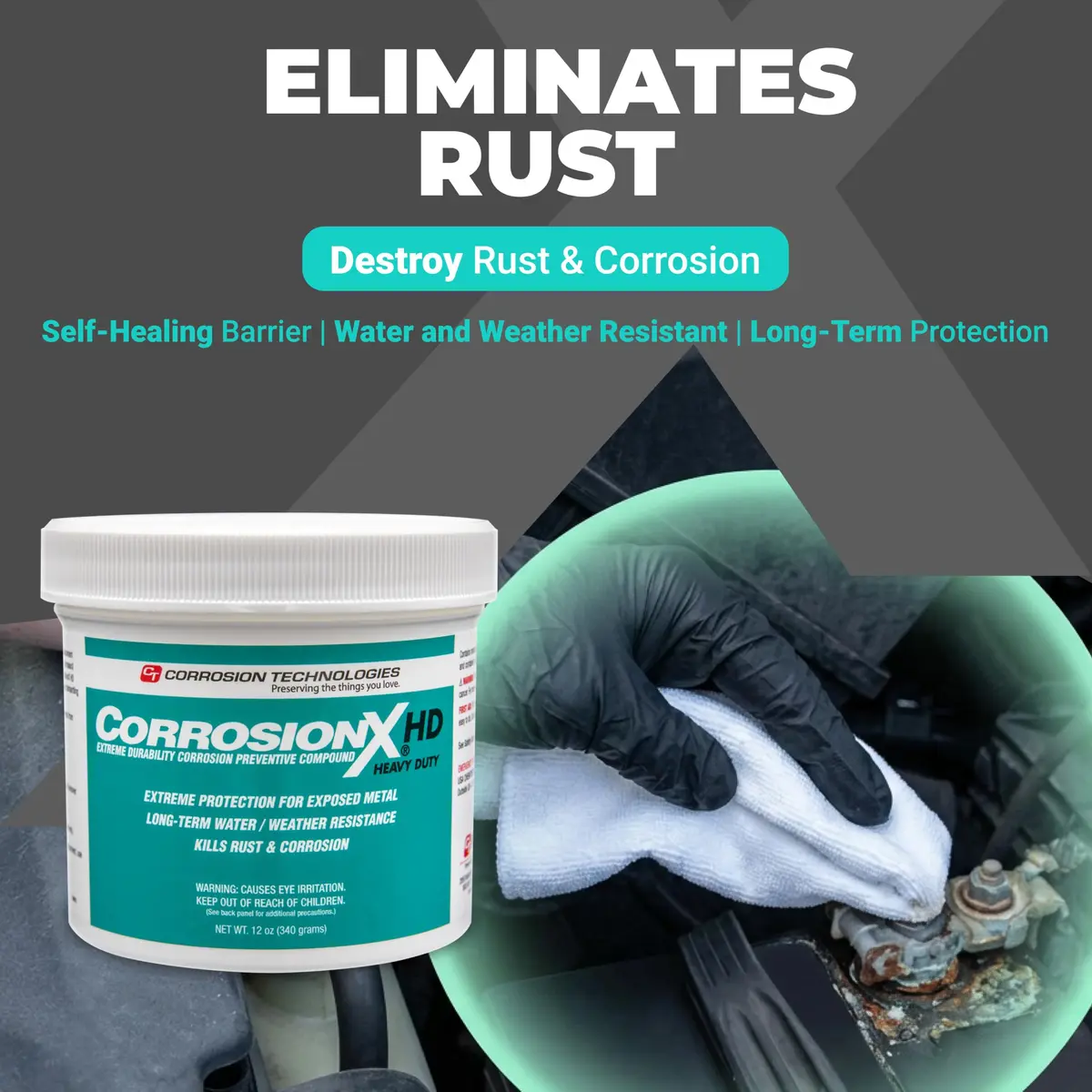 CorrosionX Heavy Duty Anti Rust 12oz | Self-Healing, Dripless, Long-Lasting Metal Protection - view 2