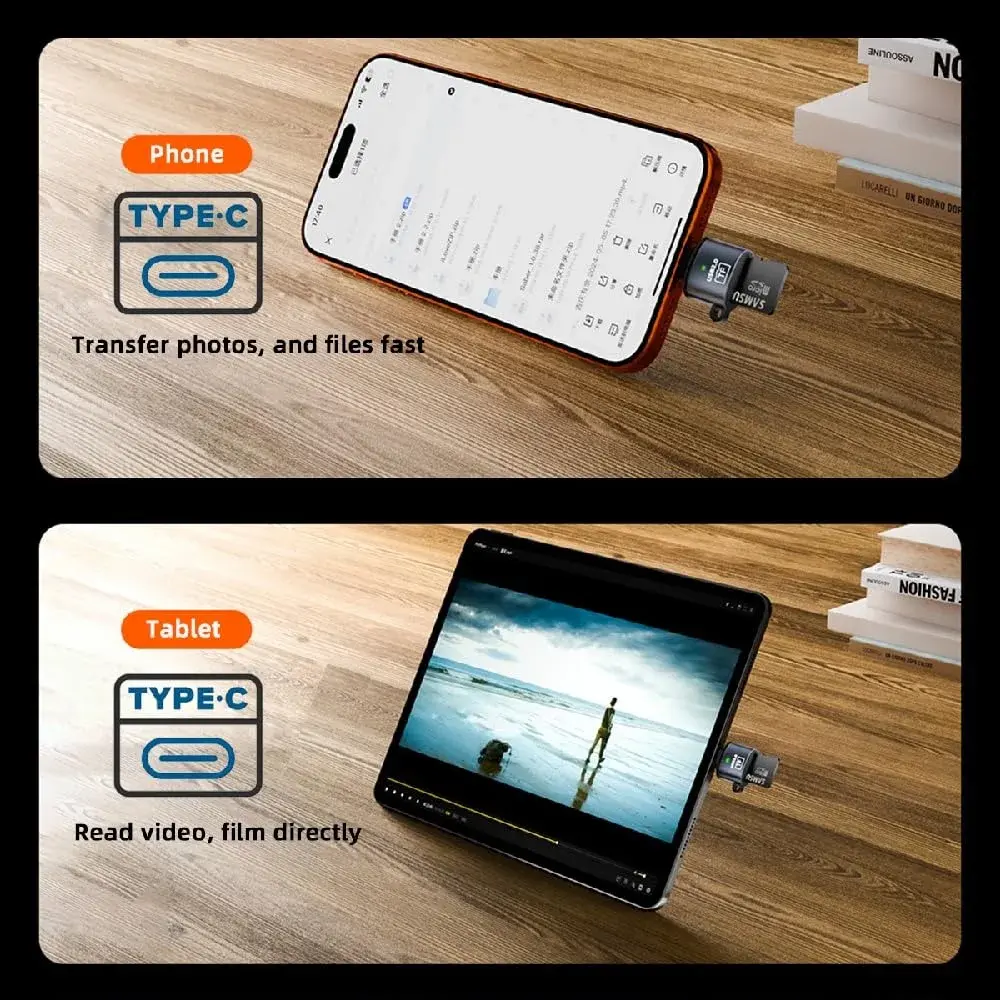 cablecc USB-C & USB-A OTG Card Reader 2-Pack | Fast Data Transfer for Phones & Laptops - view 9