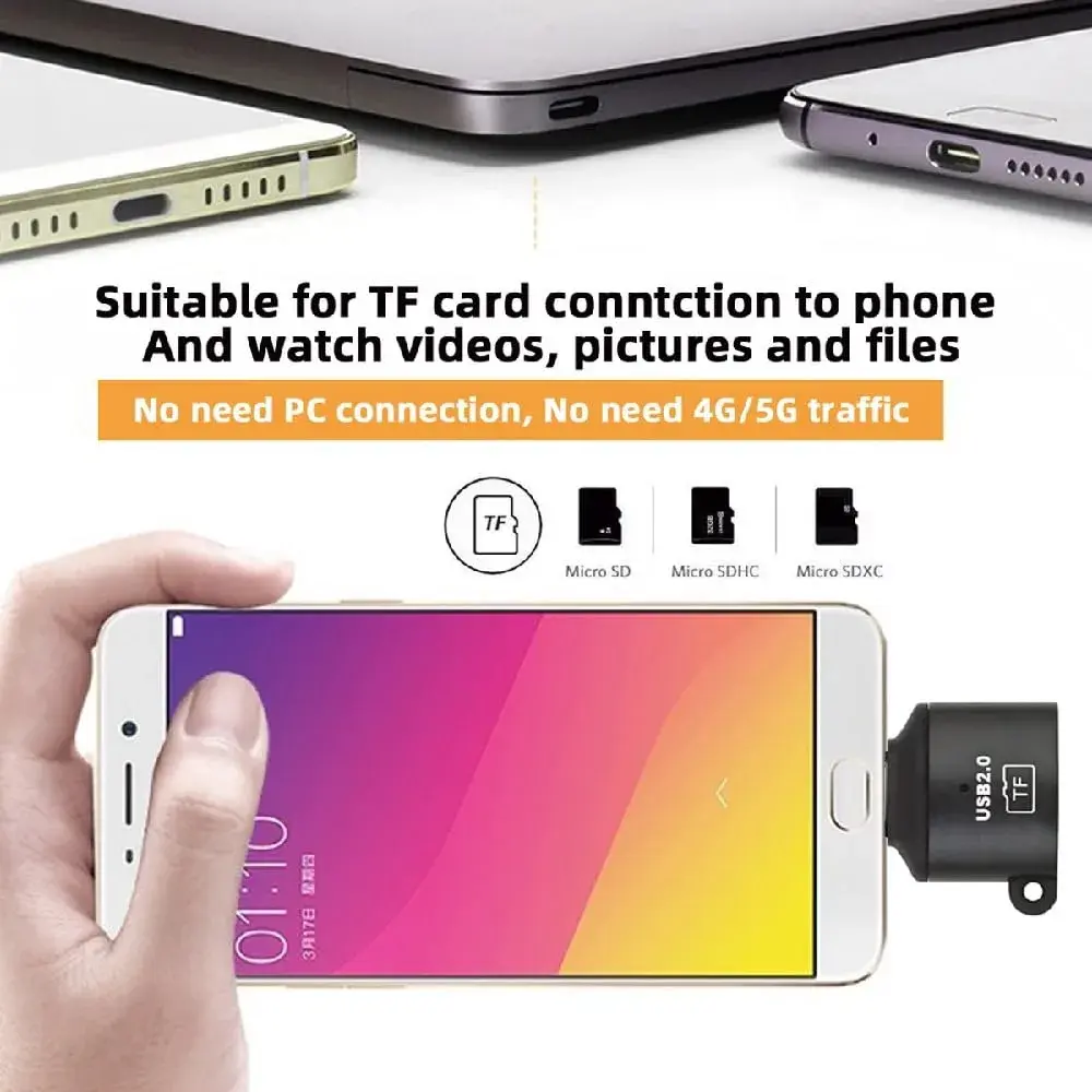cablecc USB-C & USB-A OTG Card Reader 2-Pack | Fast Data Transfer for Phones & Laptops - view 3