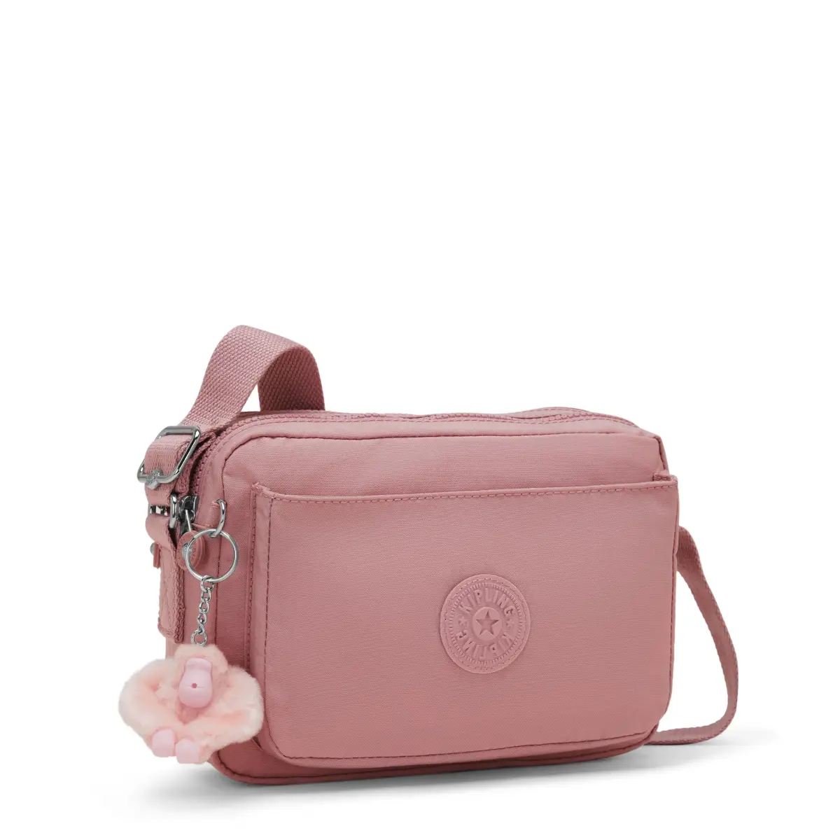 Kipling Abanu Medium Crossbody Bag 25cm (9.8in) | Lightweight Nylon Multi-Compartment Bag - view 3