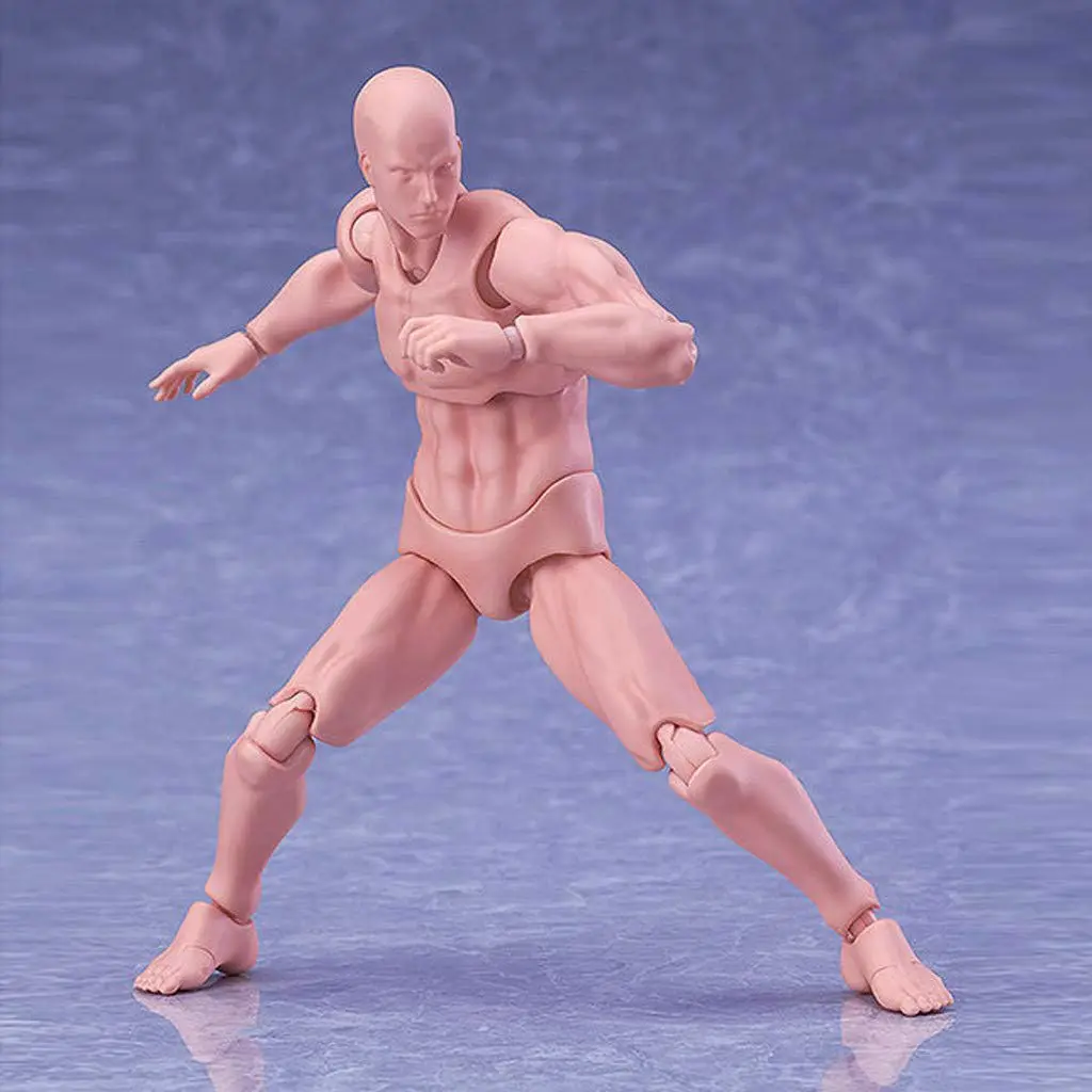 Haniforever Artist Mannequin Figures Male+Female Set 13.97cm (5.5in) | Posable Drawing Model for Artists - view 3