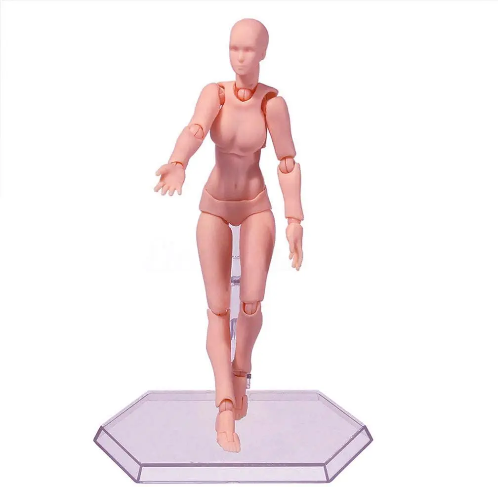 Haniforever Artist Mannequin Figures Male+Female Set 13.97cm (5.5in) | Posable Drawing Model for Artists - view 4