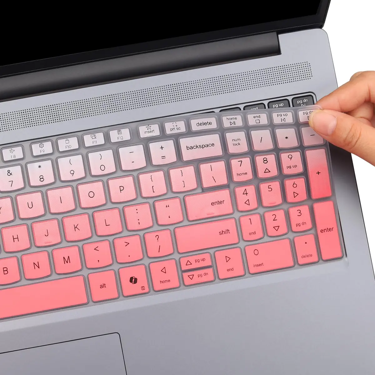 MUBUY-GOL Keyboard Cover for Lenovo IdeaPad Slim 3/5 15.3" 16" (Gen 10/11) Ombre Pink | Protects from Spills & Dust - view 4