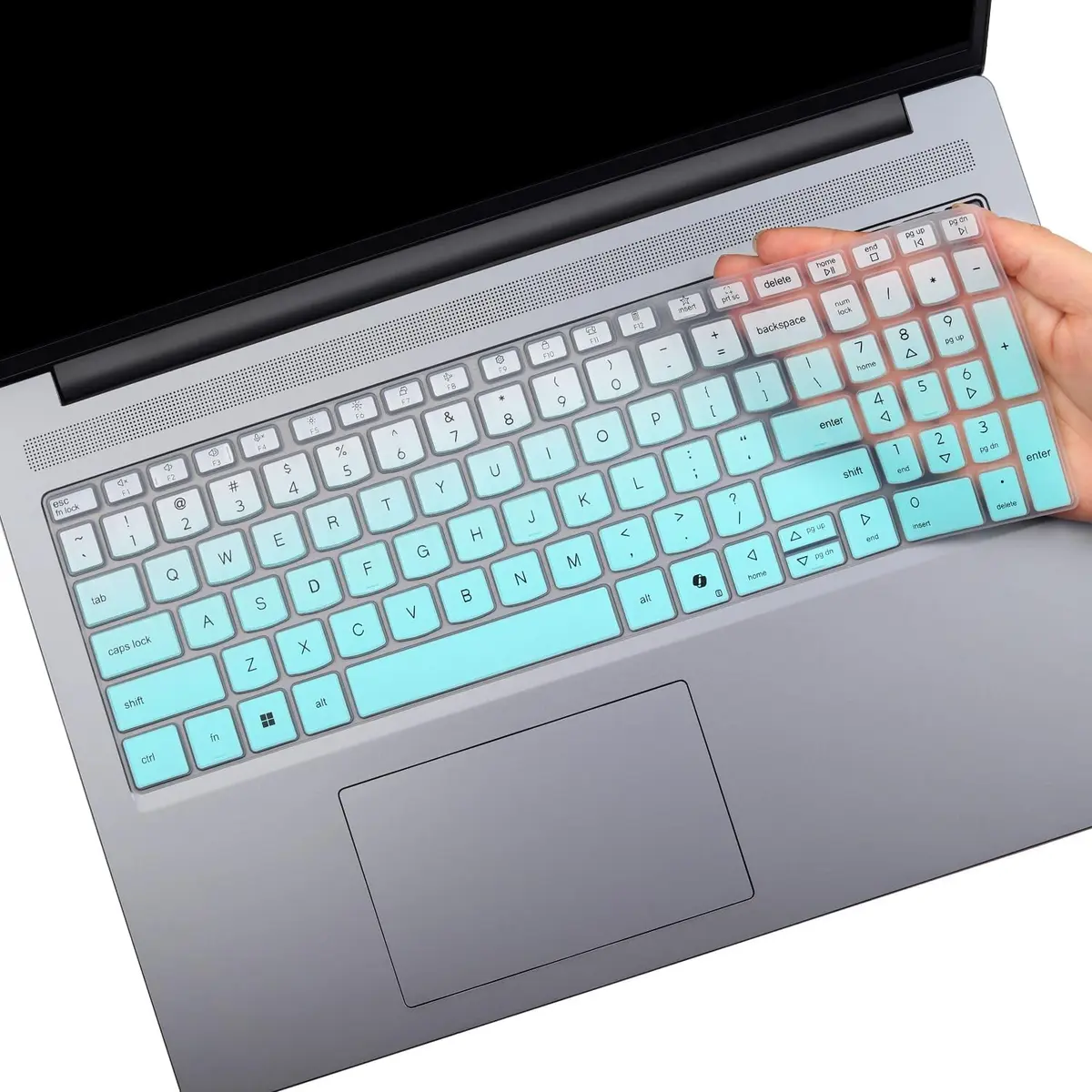 MUBUY-GOL OmbreMint Keyboard Cover for Lenovo IdeaPad Slim 3/3i/3X 15.3" 16" & Slim 5/5i/5a 15.3" 16" (Gen 11/10) | Protects from Spills & Dust - main product image
