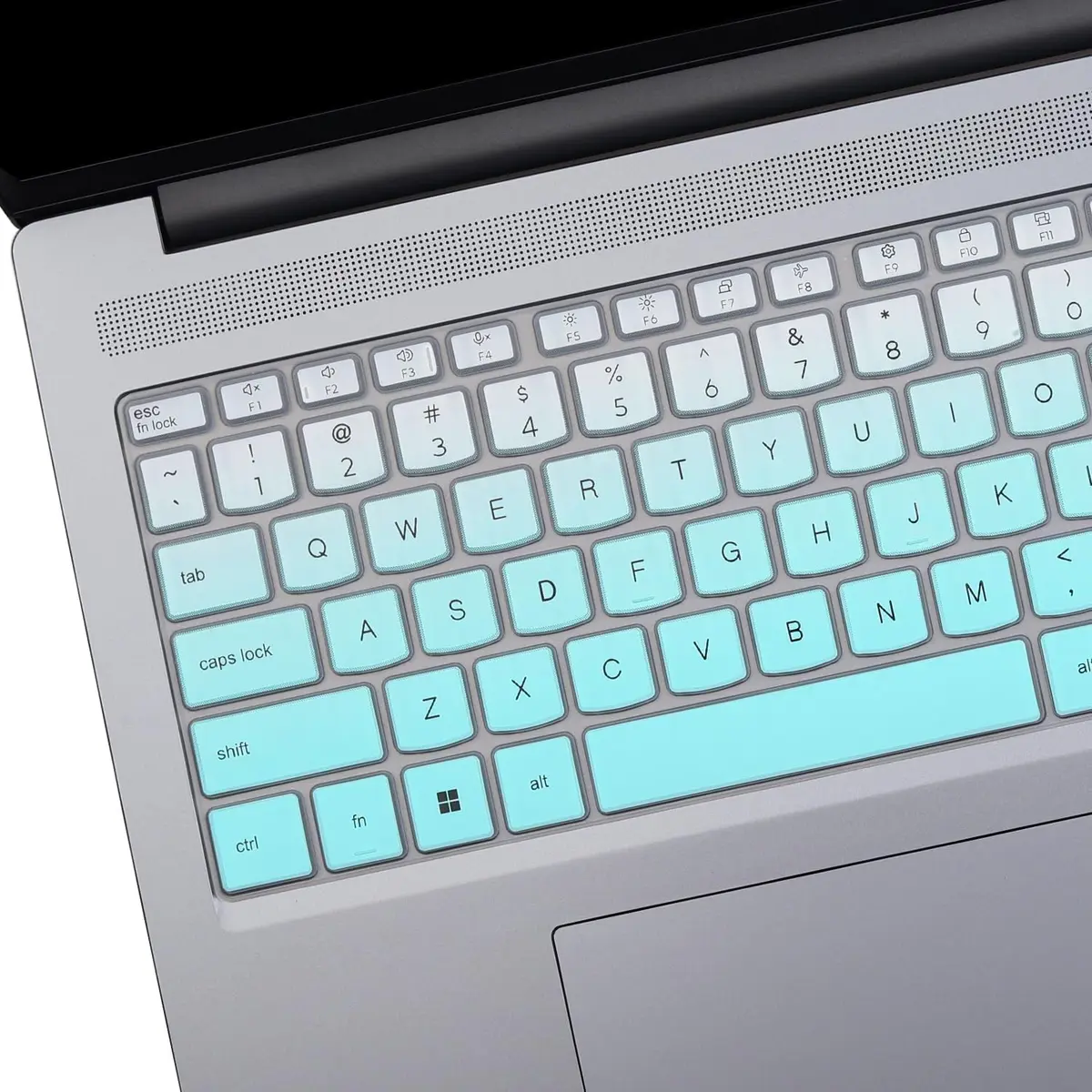 MUBUY-GOL OmbreMint Keyboard Cover for Lenovo IdeaPad Slim 3/3i/3X 15.3" 16" & Slim 5/5i/5a 15.3" 16" (Gen 11/10) | Protects from Spills & Dust - view 3